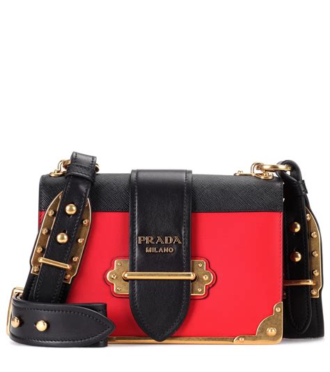 prada cahier bag red|prada cahier shoulder bag black.